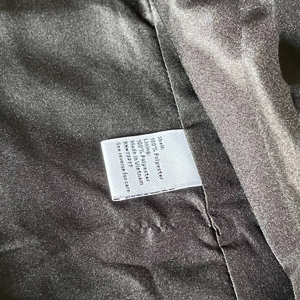 Nine West Double Button Leopard Print Satin Beige… - image 8